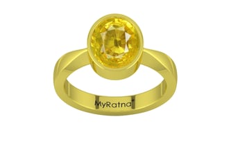 Panchdhatu Thailand Yellow Sapphire Ring Limited Quality (R9)