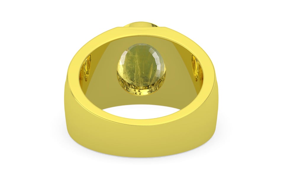 Panchdhatu Thailand Yellow Sapphire Ring Prime Quality (R1)