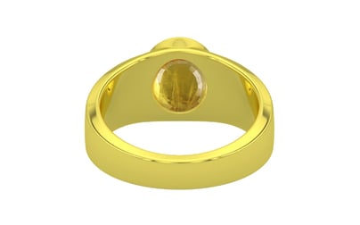 Panchdhatu Thailand Yellow Sapphire Ring Prime Quality (R10)