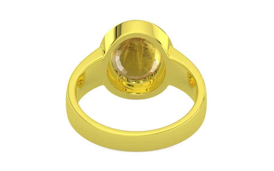Panchdhatu Thailand Yellow Sapphire Ring Prime Quality (R3)