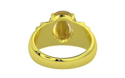 Panchdhatu Thailand Yellow Sapphire Ring Prime Quality (R4)