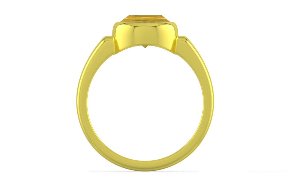 Panchdhatu Thailand Yellow Sapphire Ring Prime Quality (R6)