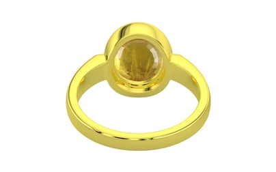 Panchdhatu Thailand Yellow Sapphire Ring Prime Quality (R6)