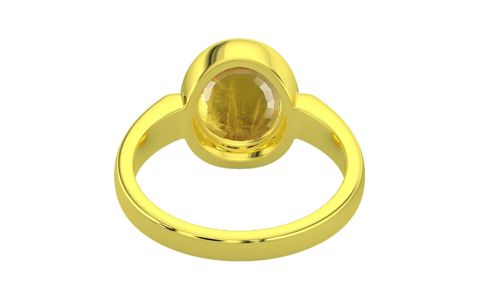 Panchdhatu Thailand Yellow Sapphire Ring Prime Quality (R6)