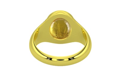Panchdhatu Thailand Yellow Sapphire Ring Prime Quality (R7)