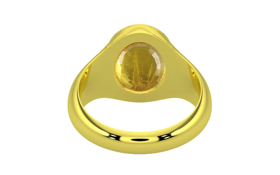 Panchdhatu Thailand Yellow Sapphire Ring Prime Quality (R7)