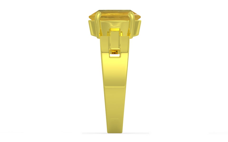 Panchdhatu Thailand Yellow Sapphire Ring Prime Quality (R8)