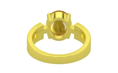 Panchdhatu Thailand Yellow Sapphire Ring Prime Quality (R8)