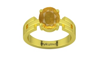 Panchdhatu Thailand Yellow Sapphire Ring Prime Quality (R8)