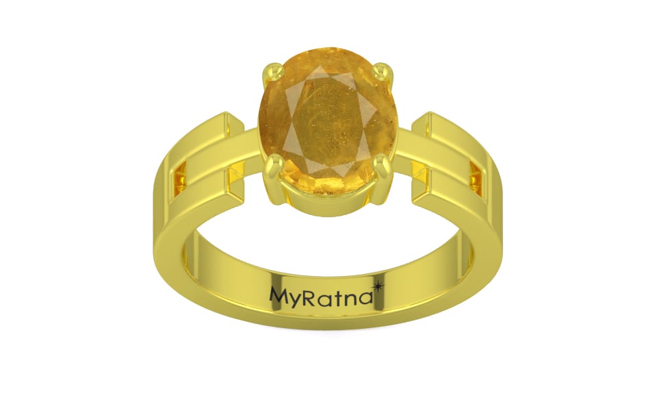 Panchdhatu Thailand Yellow Sapphire Ring Prime Quality (R8)