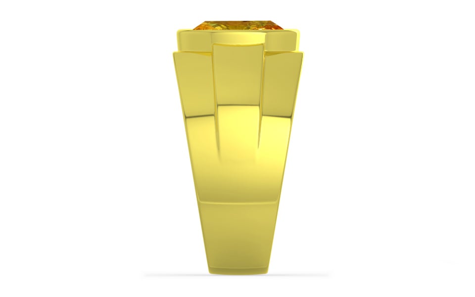 Panchdhatu Thailand Yellow Sapphire Ring Rare Quality (R1)