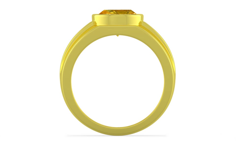 Panchdhatu Thailand Yellow Sapphire Ring Rare Quality (R1)