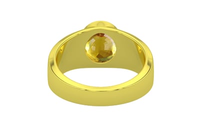 Panchdhatu Thailand Yellow Sapphire Ring Rare Quality (R10)