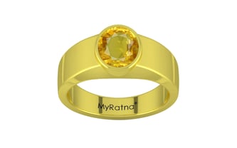 Panchdhatu Thailand Yellow Sapphire Ring Rare Quality (R10)