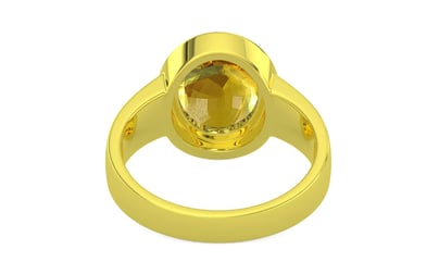 Panchdhatu Thailand Yellow Sapphire Ring Rare Quality (R3)