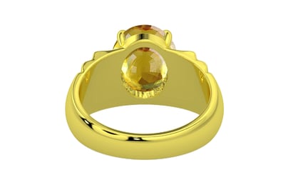 Panchdhatu Thailand Yellow Sapphire Ring Rare Quality (R4)