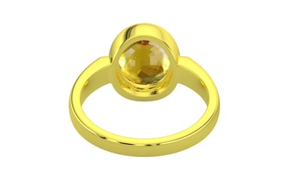 Panchdhatu Thailand Yellow Sapphire Ring Rare Quality (R6)