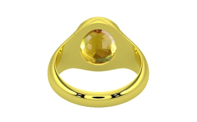 Panchdhatu Thailand Yellow Sapphire Ring Rare Quality (R7)