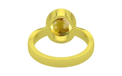 Panchdhatu Thailand Yellow Sapphire Ring Rare Quality (R9)