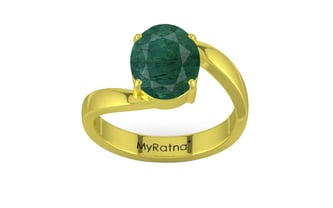 Panchdhatu Zambian Emerald Ring Prime Quality (R2)
