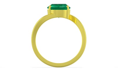 Panchdhatu Zambian Emerald Ring Rare Quality (R2)