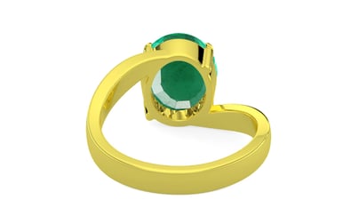 Panchdhatu Zambian Emerald Ring Rare Quality (R2)