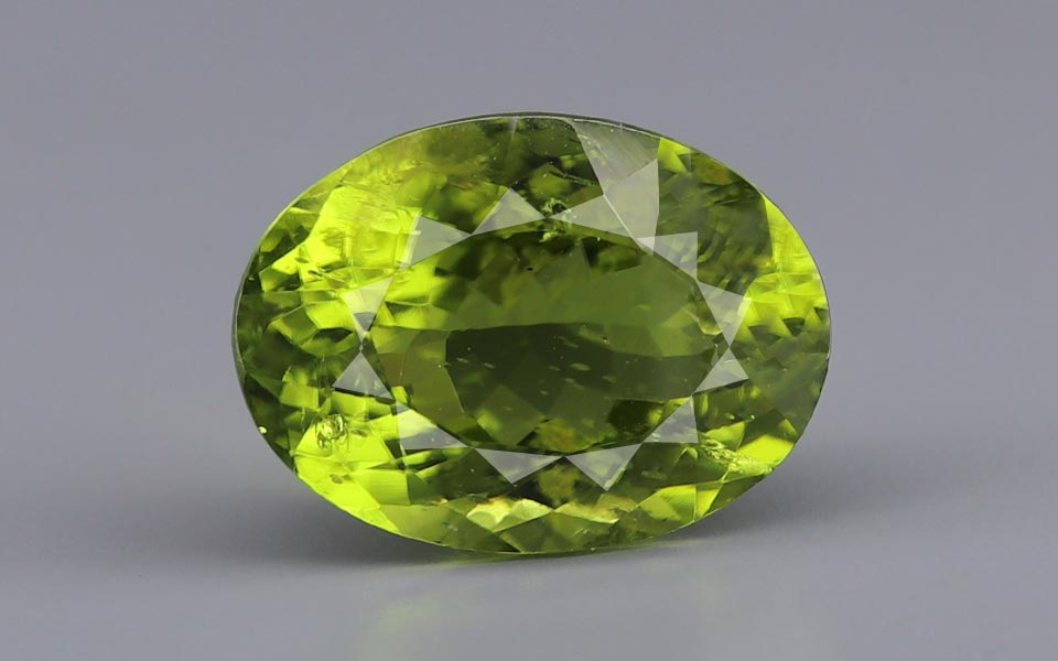 Peridot - 12.38 Carat Rare Quality PDT-14547