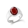 Premium 925 Sterling Silver Hessonite Gomed Stone Men’s Ring