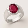 Premium 925 Sterling Silver Ruby Stone Men’s Ring