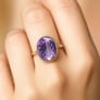 Premium Royal Sterling Silver Amethyst (Jamuniya) Ring for Her