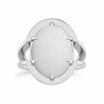 Premium Royal Sterling Silver Opal Gemstone Ring for Her