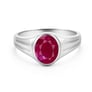 Premium Royal Sterling Silver Ruby (Manik) Ring for Her