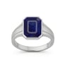 Premium Sterling Silver Blue Sapphire Men’s Ring