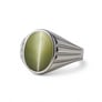 Premium Sterling Silver Cat's Eye Men’s Ring
