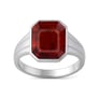 Premium Sterling Silver Hessonite Garnet Men’s Ring