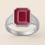 Premium Sterling Silver Ruby Men’s Ring