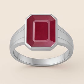 Premium Sterling Silver Ruby Men’s Ring