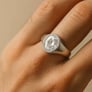Premium Sterling Silver Zircon Men’s Ring