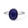 Pure 925 Sterling Silver Blue Sapphire Women’s Ring