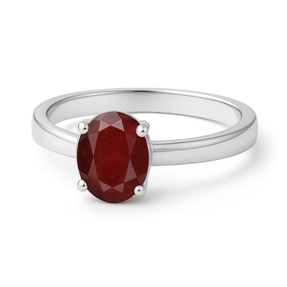 Pure 925 Sterling Silver Hessonite Gomed Ring for Men