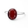 Pure 925 Sterling Silver Hessonite Gomed Women’s Ring