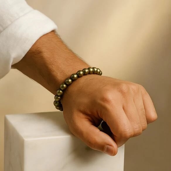 Natural Pyrite Stone Bracelet
