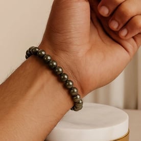 Natural Pyrite Stone Bracelet