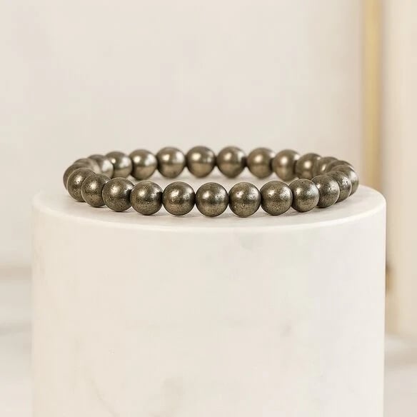 Natural Pyrite Stone Bracelet