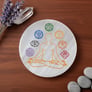 Round Selenite Crystal Charging Plate