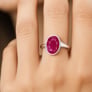 Royal 925 Sterling Silver Ruby Women’s Ring