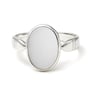 Royal Collection Sterling Silver Opal Ring for Women