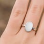 Royal Collection Sterling Silver Opal Ring for Women