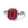 Royal Collection Sterling Silver Ruby Ring for Women