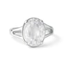 Royal Collection Sterling Silver Zircon Ring for Women